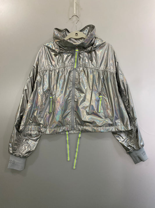 【中古品】【レディース】 GUESS WOMAN ゲス ウーマン ALOISE PACKABLE JACKET W0YL57WD1U0 アロイス パッカブル 軽量 ジャケット レディース アウター 169-260524-em-46-min サイズ：M カラー：シルバー 万代Net店