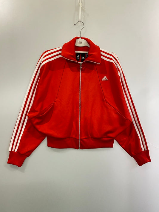 【中古品】【レディース】 ADIDAS アディダス × MOUSSY マウジー LS TRACK JACKET EJ9281 長袖 トラックジャケット ジャージ メンズ アウター 169-260524-em-24-min サイズ：XS カラー：レッド 万代Net店