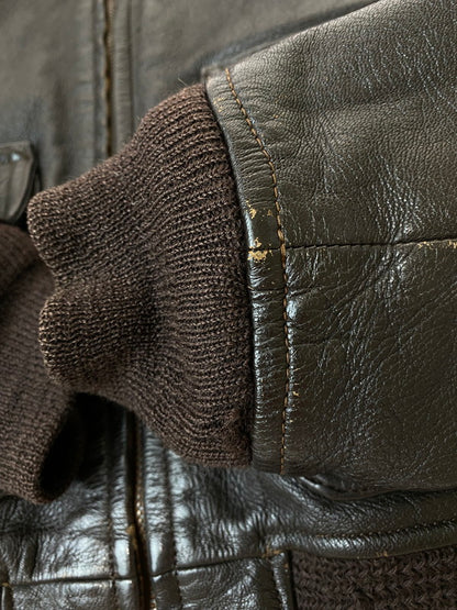 【現状渡し品】【メンズ】 The REAL McCOY'S ザ リアルマッコイズ TYPE G-1 LEATHER FLIGHT JACKET MIL-J-7823 N383-39622A レザー フライトジャケット アウター 145-260607-SH-05-hon サイズ：38 カラー：ブラウン 万代Net店