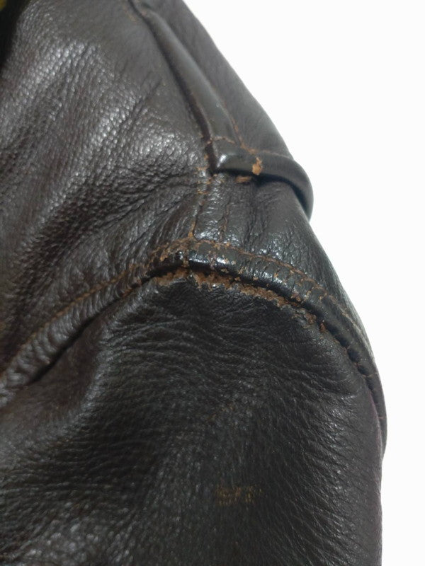 【現状渡し品】【メンズ】 The REAL McCOY'S ザ リアルマッコイズ TYPE G-1 LEATHER FLIGHT JACKET MIL-J-7823 N383-39622A レザー フライトジャケット アウター 145-260607-SH-05-hon サイズ：38 カラー：ブラウン 万代Net店