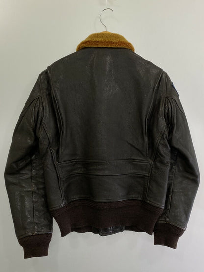 【現状渡し品】【メンズ】 The REAL McCOY'S ザ リアルマッコイズ TYPE G-1 LEATHER FLIGHT JACKET MIL-J-7823 N383-39622A レザー フライトジャケット アウター 145-260607-SH-05-hon サイズ：38 カラー：ブラウン 万代Net店