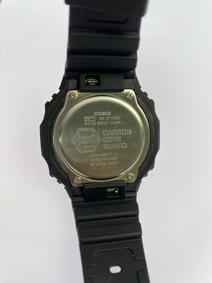 【中古美品】【メンズ】 CASIO カシオ G-SHOCK GA-2100 SERIES GA-2100SU-1AER ジーショック アナデジ クォーツ腕時計 196-260519-yn-16-min カラー：ブラック 万代Net店