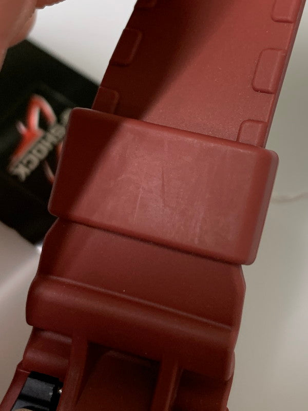 【中古美品】【メンズ/レディース】 CASIO カシオ G-SHOCK TREASURE HUNT SERIES DW-5600SBY-4DR トレジャーハント シリーズ クォーツ腕時計 196-260715-yn-40-min カラー：レッド 万代Net店
