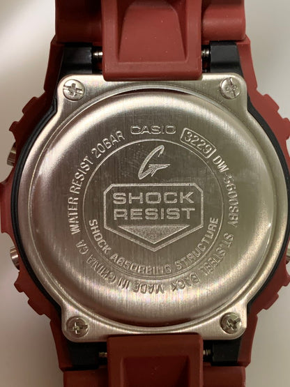 【中古美品】【メンズ/レディース】 CASIO カシオ G-SHOCK TREASURE HUNT SERIES DW-5600SBY-4DR トレジャーハント シリーズ クォーツ腕時計 196-260715-yn-40-min カラー：レッド 万代Net店