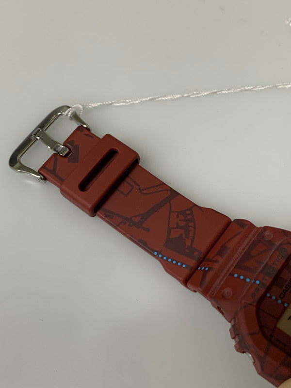 【中古美品】【メンズ/レディース】 CASIO カシオ G-SHOCK TREASURE HUNT SERIES DW-5600SBY-4DR トレジャーハント シリーズ クォーツ腕時計 196-260715-yn-40-min カラー：レッド 万代Net店