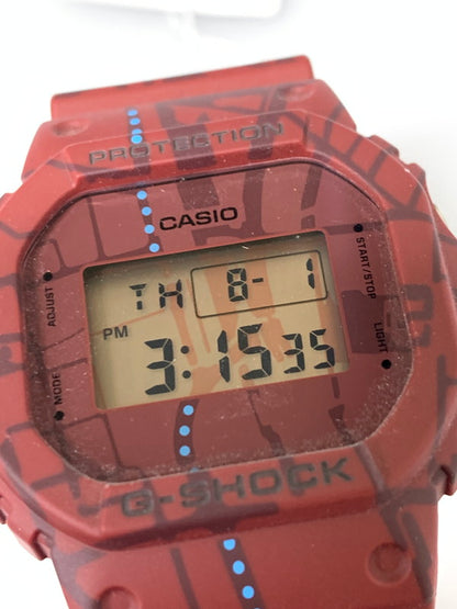 【中古美品】【メンズ/レディース】 CASIO カシオ G-SHOCK TREASURE HUNT SERIES DW-5600SBY-4DR トレジャーハント シリーズ クォーツ腕時計 196-260715-yn-40-min カラー：レッド 万代Net店