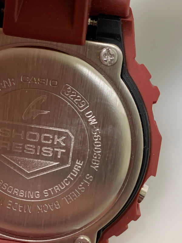 【中古美品】【メンズ/レディース】 CASIO カシオ G-SHOCK TREASURE HUNT SERIES DW-5600SBY-4DR トレジャーハント シリーズ クォーツ腕時計 196-260715-yn-40-min カラー：レッド 万代Net店