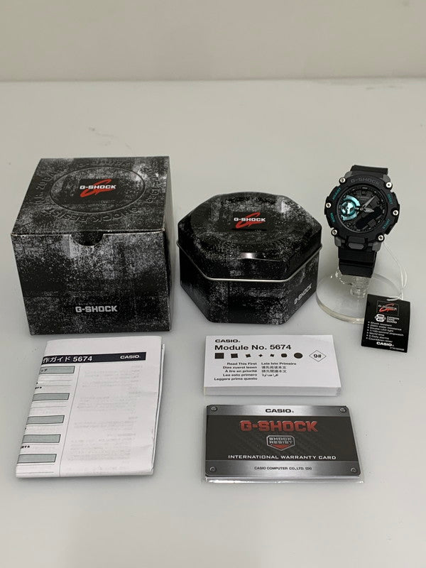 【中古美品】【メンズ/レディース】 CASIO カシオ G-SHOCK GA-2200M-1ADR GA-2200M-1ADR ジーショック 2200シリーズ 海外モデル アナデジ クォーツ腕時計 196-260715-yn-39-min カラー：ブラック 万代Net店