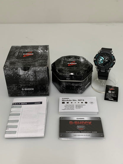 【中古美品】【メンズ/レディース】 CASIO カシオ G-SHOCK GA-2200M-1ADR GA-2200M-1ADR ジーショック 2200シリーズ 海外モデル アナデジ クォーツ腕時計 196-260715-yn-39-min カラー：ブラック 万代Net店
