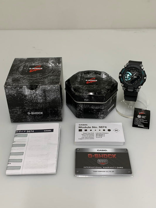 【中古美品】【メンズ/レディース】 CASIO カシオ G-SHOCK GA-2200M-1ADR GA-2200M-1ADR ジーショック 2200シリーズ 海外モデル アナデジ クォーツ腕時計 196-260715-yn-39-min カラー：ブラック 万代Net店