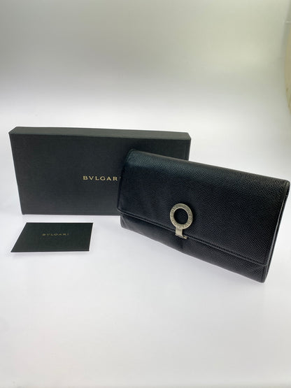 【現状渡し品】【メンズ/レディース】 BVLGARI ブルガリ LONG CRIP WALLET ロング クリップ ウォレット 長財布 181-260713-KS-11-min カラー：ブラック 万代Net店