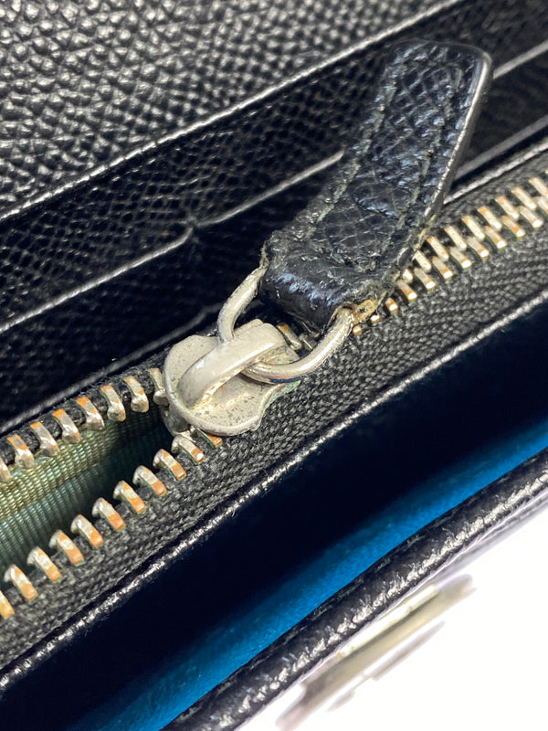 【現状渡し品】【メンズ/レディース】 BVLGARI ブルガリ LONG CRIP WALLET ロング クリップ ウォレット 長財布 181-260713-KS-11-min カラー：ブラック 万代Net店