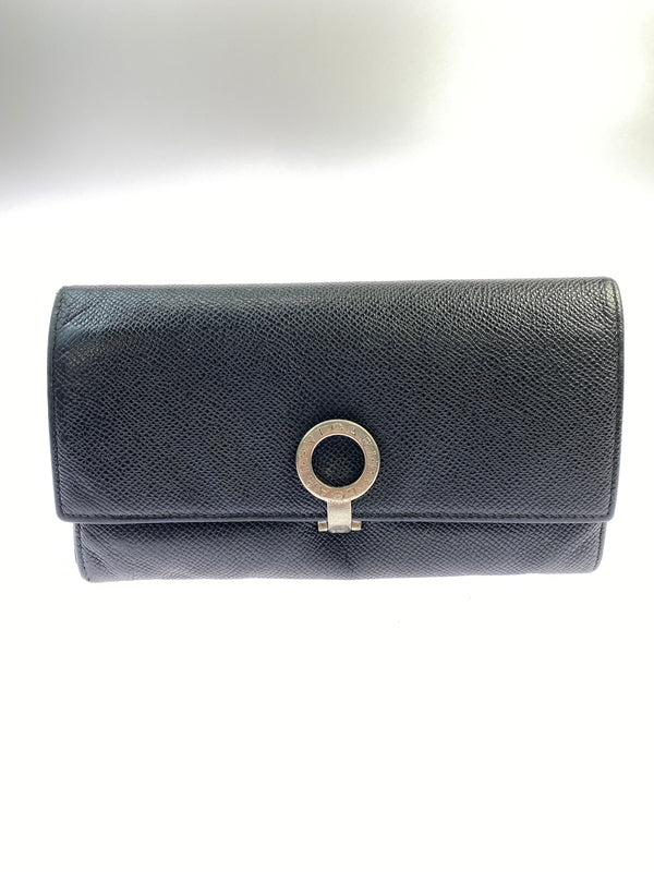 【現状渡し品】【メンズ/レディース】 BVLGARI ブルガリ LONG CRIP WALLET ロング クリップ ウォレット 長財布 181-260713-KS-11-min カラー：ブラック 万代Net店