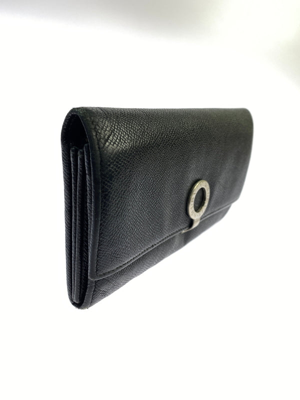 【現状渡し品】【メンズ/レディース】 BVLGARI ブルガリ LONG CRIP WALLET ロング クリップ ウォレット 長財布 181-260713-KS-11-min カラー：ブラック 万代Net店