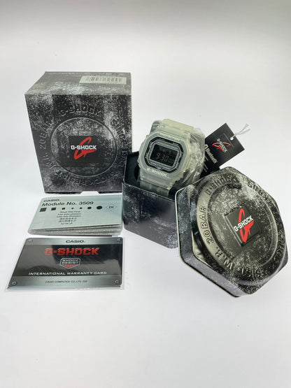 【中古美品】【メンズ/レディース】 CASIO カシオ G-SHOCK 5600 SERIES DW-B5600G-7DR ジーショック デジタル クォーツ腕時計 海外モデル 196-260519-yn-13-min カラー：ホワイト 万代Net店