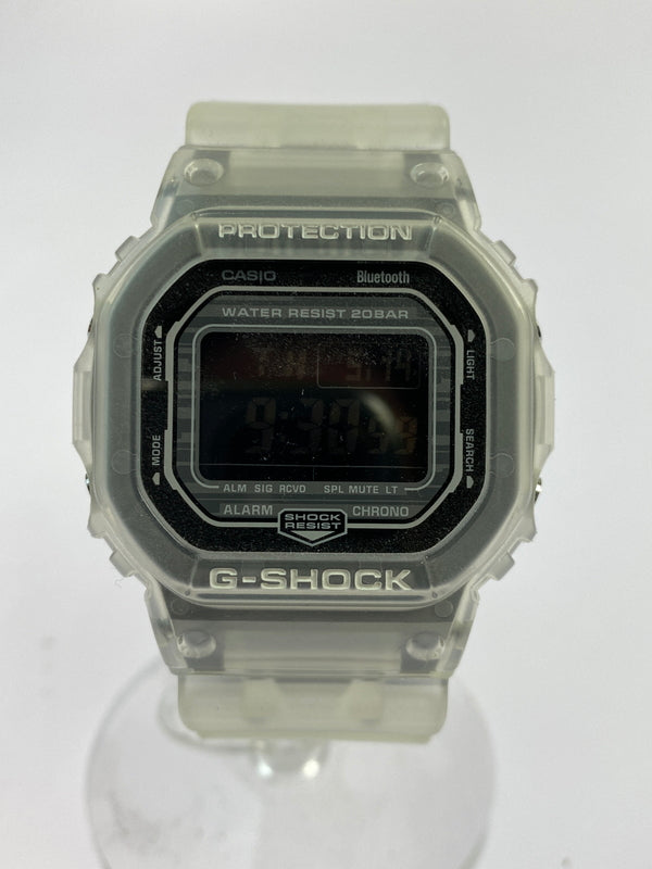 【中古美品】【メンズ/レディース】 CASIO カシオ G-SHOCK 5600 SERIES DW-B5600G-7DR ジーショック デジタル クォーツ腕時計 海外モデル 196-260519-yn-13-min カラー：ホワイト 万代Net店