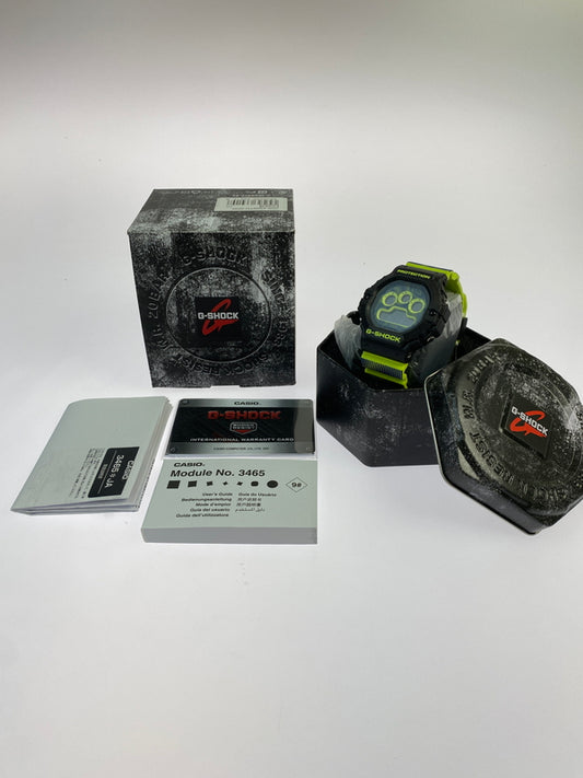 【中古美品】【メンズ】 CASIO カシオ G-SHOCK TIME DISTORTION MODEL DW-5900TD-9DR ジーショック デジタル クォーツ腕時計 海外モデル 196-260519-yn-15-min カラー：ブラック/蛍光イエロー/ネイビー 万代Net店