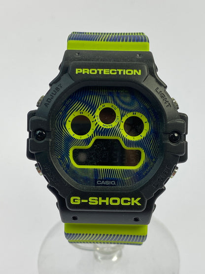 【中古美品】【メンズ】 CASIO カシオ G-SHOCK TIME DISTORTION MODEL DW-5900TD-9DR ジーショック デジタル クォーツ腕時計 海外モデル 196-260519-yn-15-min カラー：ブラック/蛍光イエロー/ネイビー 万代Net店