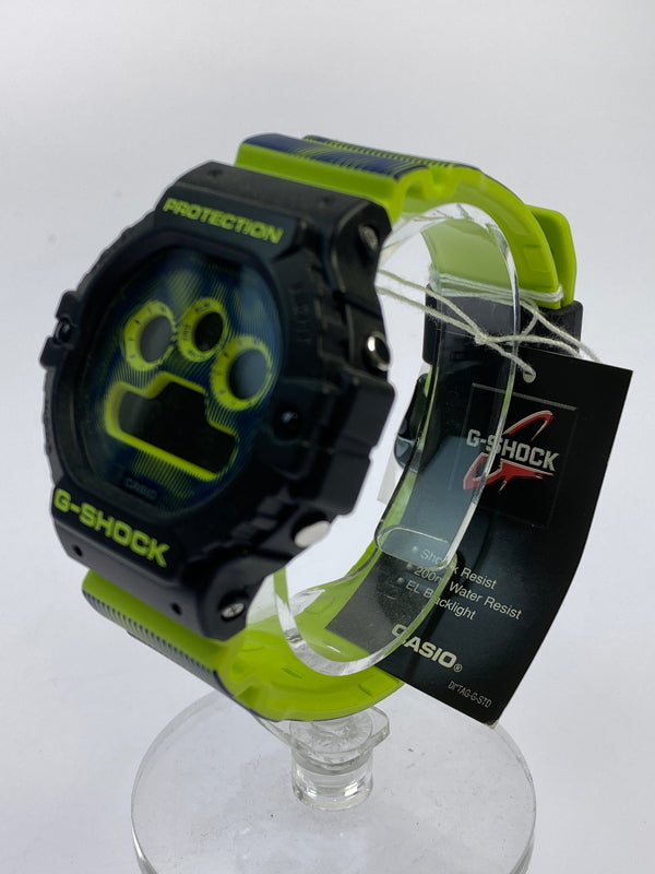 【中古美品】【メンズ】 CASIO カシオ G-SHOCK TIME DISTORTION MODEL DW-5900TD-9DR ジーショック デジタル クォーツ腕時計 海外モデル 196-260519-yn-15-min カラー：ブラック/蛍光イエロー/ネイビー 万代Net店
