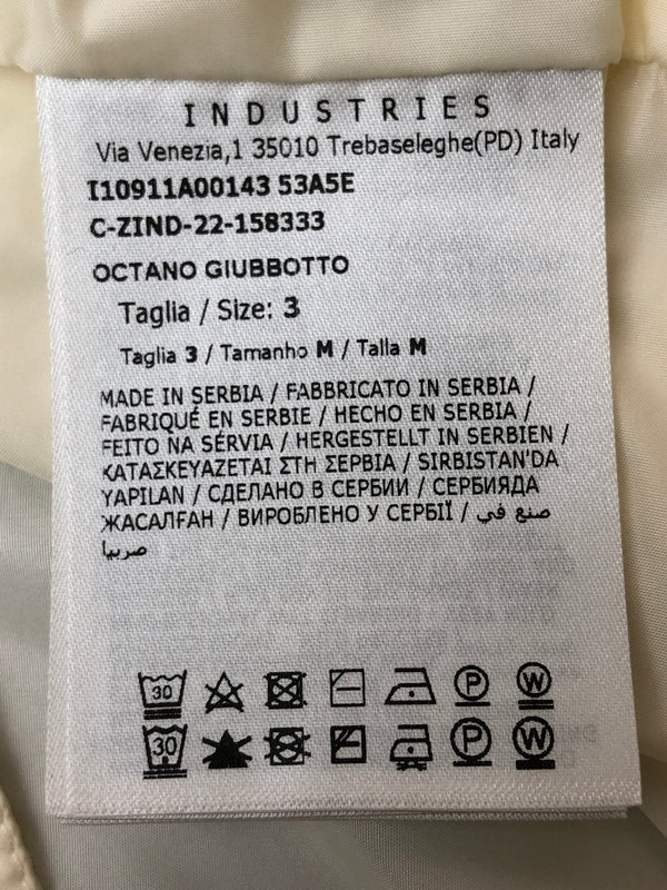 【中古品】【メンズ】 MONCLER モンクレール 23SS OCTANO LOGO APPLIQUED HO I10911A00143 53A5E オクタン ロゴ アップリケ フーデッド シェル ジャケット メンズ ライトアウター 141-260515-em-28-min サイズ：3 カラー：アイボリー 万代Net店