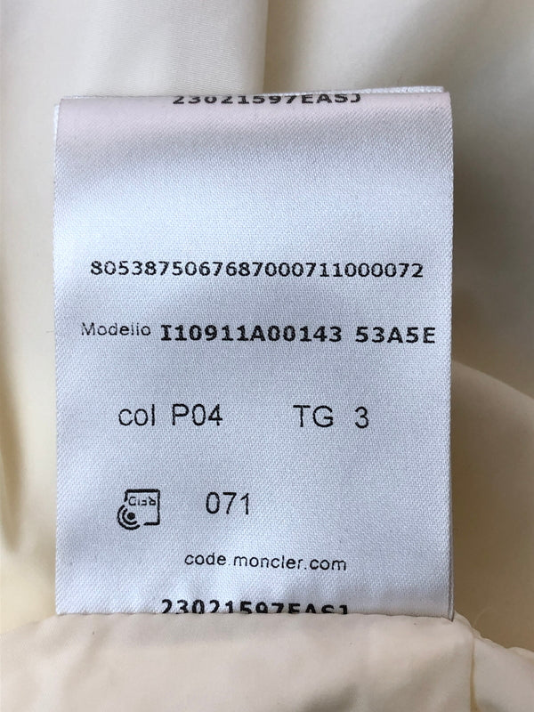 【中古品】【メンズ】 MONCLER モンクレール 23SS OCTANO LOGO APPLIQUED HO I10911A00143 53A5E オクタン ロゴ アップリケ フーデッド シェル ジャケット メンズ ライトアウター 141-260515-em-28-min サイズ：3 カラー：アイボリー 万代Net店
