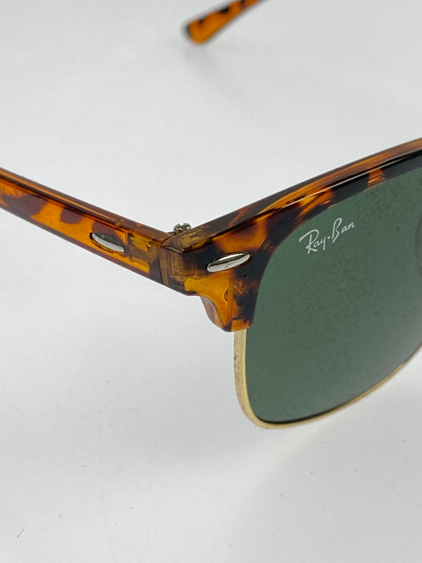 【中古品】【メンズ/レディース】 RAY-BAN レイバン CLUBMASTER CLASSIC RB3016 クラブマスター クラシック サングラス 52□21-140 203-260521-em-06-min カラー：ハバナ/グリーンクラシック 万代Net店