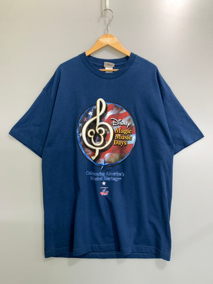 【中古品】【メンズ】 DISNEY MAGIC MUSIC DAYS TEE ディズニー マジック ミュージック デイズ 半袖Tシャツ メンズ トップス 146-260723-em-46-min サイズ：XL カラー：ブルー 万代Net店