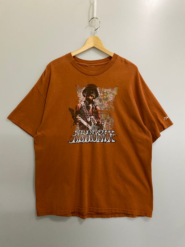 【中古品】【メンズ】 JIMI HENDRIX ジミ・ヘンドリックス 2005 S/S TEE 2005年製 ショートスリーブ 半袖 Tシャツ メンズ トップス ヴィンテージ ジミヘン ギタリスト 146-260720-em-27-min カラー：ラディッシュブラウン 万代Net店