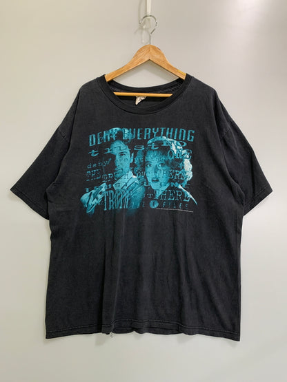 【中古品】【メンズ】 X-FILES エックスファイルズ 90S DRAMA TEE 90年代 ドラマ Tシャツ メンズトップス ヴィンテージ 146-260515-em-17-min サイズ：XL カラー：ブラック 万代Net店
