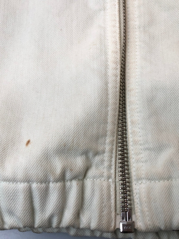 【中古品】【メンズ】 STUSSY ステューシー 00S CANVAS WORK JACKET 00年代 キャンバス ワーク ジャケット メンズ アウター コットンキャンバス 142-260515-em-29-min サイズ：XL カラー：ホワイト 万代Net店