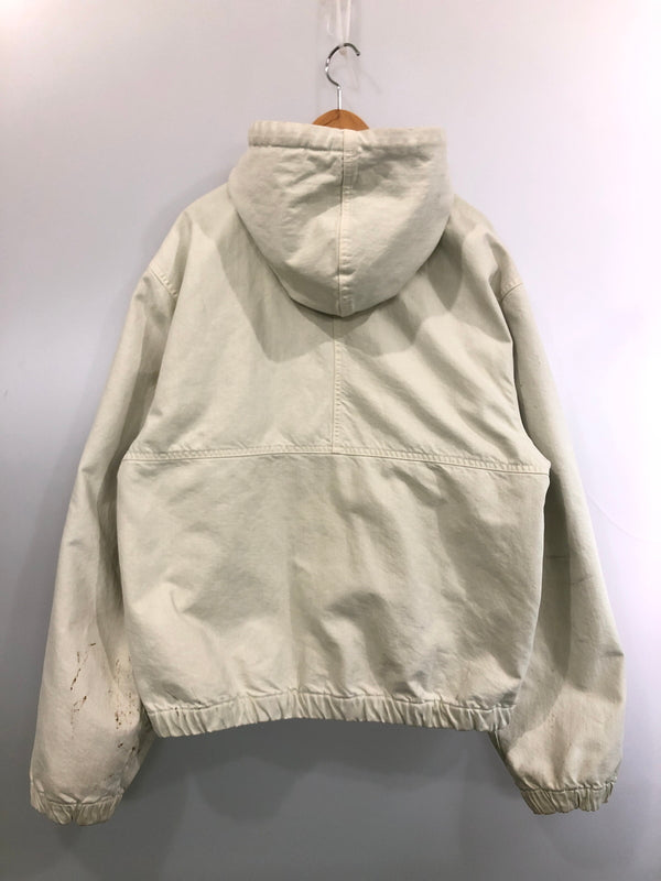 【中古品】【メンズ】 STUSSY ステューシー 00S CANVAS WORK JACKET 00年代 キャンバス ワーク ジャケット メンズ アウター コットンキャンバス 142-260515-em-29-min サイズ：XL カラー：ホワイト 万代Net店
