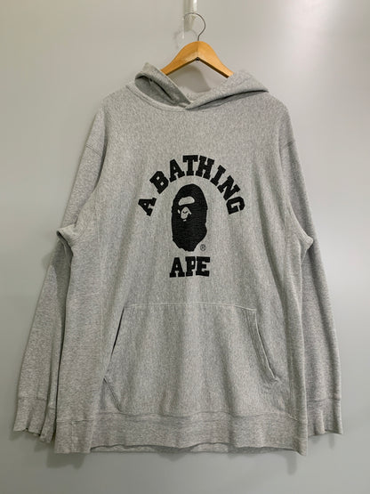 【中古品】【メンズ】 A BATHING APE アベイシングエイプ 初期PULLOVER HOODIE プルオーバーフーディ メンズ トップス パーカー 142-260515-em-15-min サイズ：XL カラー：グレー 万代Net店