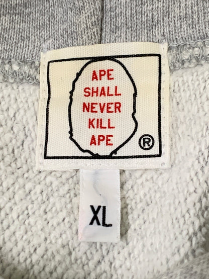 【中古品】【メンズ】 A BATHING APE アベイシングエイプ 初期PULLOVER HOODIE プルオーバーフーディ メンズ トップス パーカー 142-260515-em-15-min サイズ：XL カラー：グレー 万代Net店