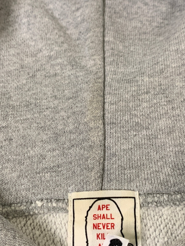 【中古品】【メンズ】 A BATHING APE アベイシングエイプ 初期PULLOVER HOODIE プルオーバーフーディ メンズ トップス パーカー 142-260515-em-15-min サイズ：XL カラー：グレー 万代Net店