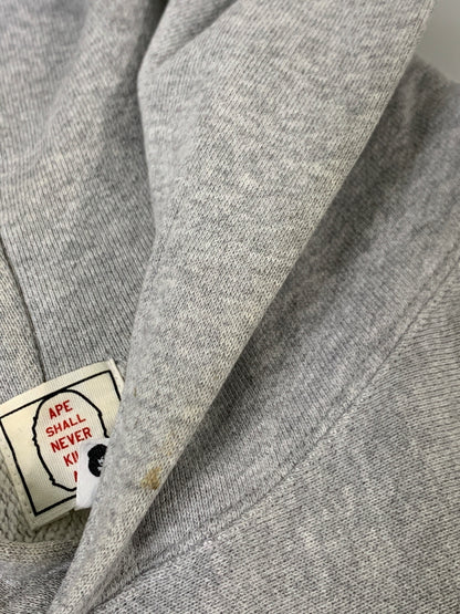 【中古品】【メンズ】 A BATHING APE アベイシングエイプ 初期PULLOVER HOODIE プルオーバーフーディ メンズ トップス パーカー 142-260515-em-15-min サイズ：XL カラー：グレー 万代Net店