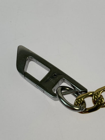 【中古品】【メンズ/レディース】 DIESEL ディーゼル STEEL CHAIN BRACELET スチール チェーン ブレスレット アクセサリー 193-260521-em-02-min カラー：ゴールド 万代Net店