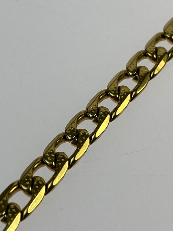 【中古品】【メンズ/レディース】 DIESEL ディーゼル STEEL CHAIN BRACELET スチール チェーン ブレスレット アクセサリー 193-260521-em-02-min カラー：ゴールド 万代Net店