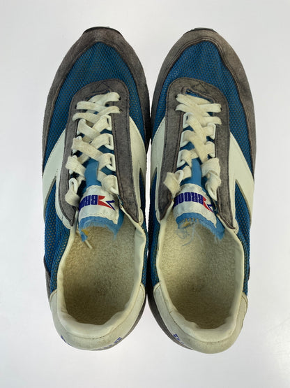 【現状渡し品】【メンズ】 BROOKS ブルックス 80's LOW CUT SNEAKER 80年代 ローカット スニーカー 靴 163-260519-yn-06-min サイズ：26.5cm カラー：ブルー系 万代Net店