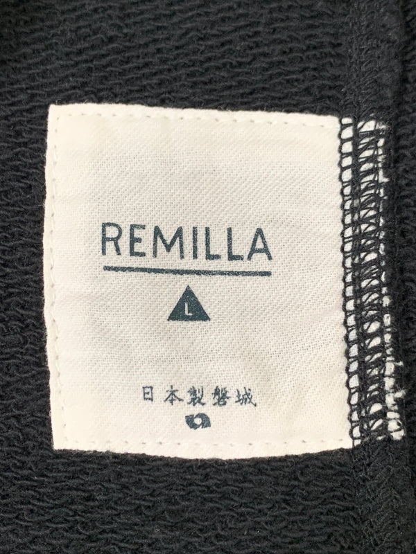 【中古品】【メンズ】 REMILLA レミーラ スモックベスト メンズ スウェット ベスト 重ね着 140-260518-em-33-min サイズ：L カラー：ブラック 万代Net店