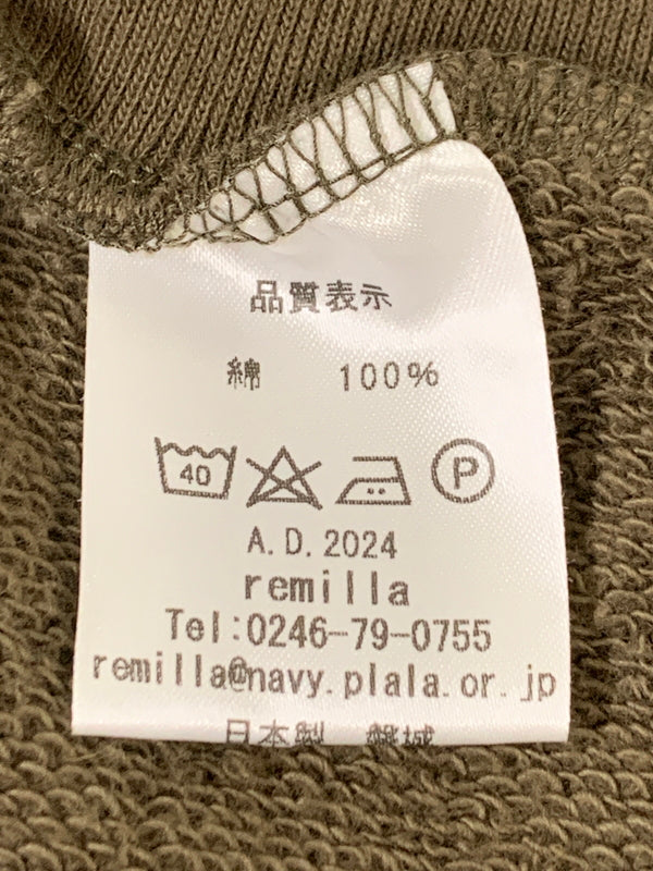 【中古品】【メンズ】 REMILLA レミーラ スモックベスト メンズ スウェット ベスト 重ね着 140-260518-em-34-min サイズ：L カラー：カーキ 万代Net店