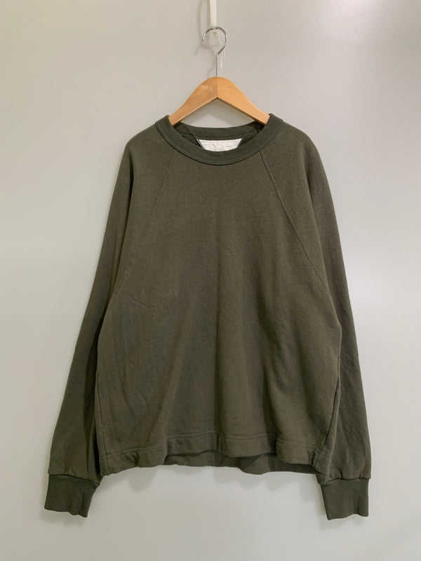 【中古品】【メンズ】 REMILLA レミーラ SWEATSHIRT スウェットシャツ メンズ 長袖 トップス トレーナー 140-260518-em-31-min サイズ：L カラー：カーキグリーン 万代Net店