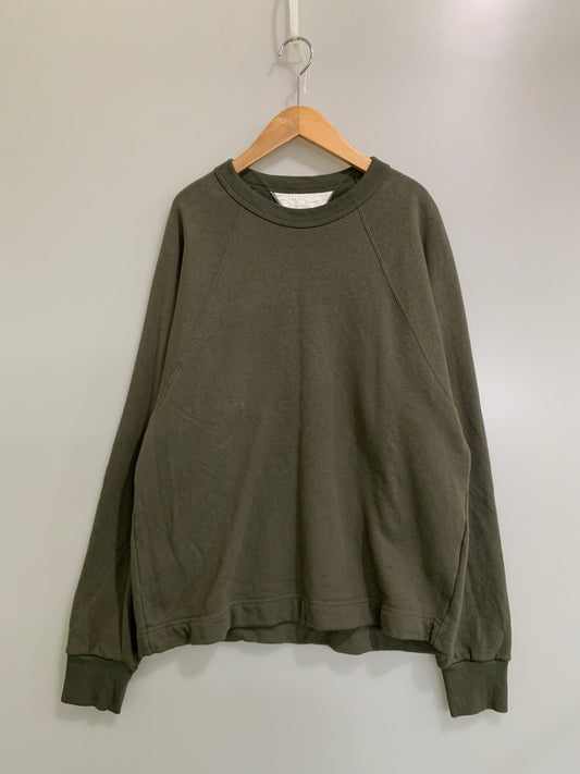 【中古品】【メンズ】 REMILLA レミーラ SWEATSHIRT スウェットシャツ メンズ 長袖 トップス トレーナー 140-260518-em-31-min サイズ：L カラー：カーキグリーン 万代Net店