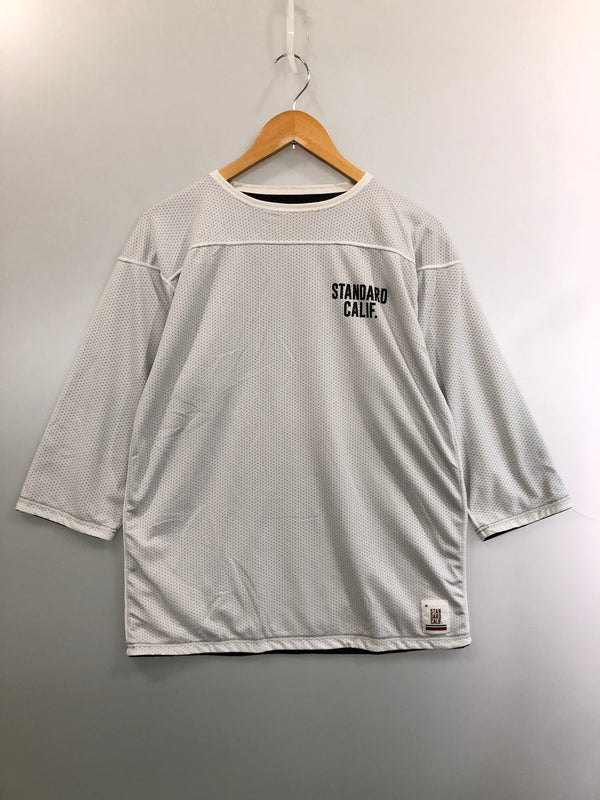 【中古品】【メンズ】 STANDARD CALIFORNIA スタンダードカリフォルニア REVERSIBLE MESH GAME SHIRT リバーシブル メッシュ ゲームシャツ トップス 140-260519-yn-24-min サイズ：表記なし 下記参照 カラー：ホワイト/ブラック 万代Net店