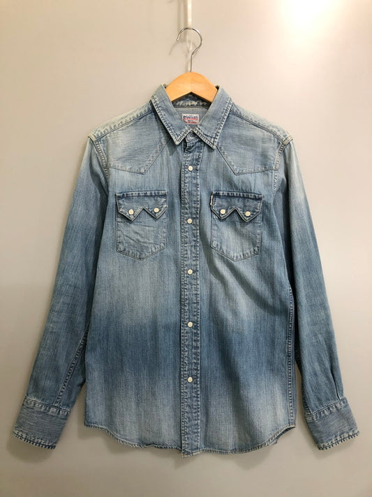 【中古品】【メンズ】 STANDARD CALIFORNIA スタンダードカリフォルニア DENIM WESTERN SHIRT デニムウェスタンシャツ ロングスリーブ 140-260520-AS-12-min サイズ：M カラー：ライトインディゴ 万代Net店