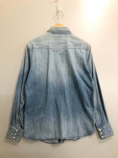 【中古品】【メンズ】 STANDARD CALIFORNIA スタンダードカリフォルニア DENIM WESTERN SHIRT デニムウェスタンシャツ ロングスリーブ 140-260520-AS-12-min サイズ：M カラー：ライトインディゴ 万代Net店