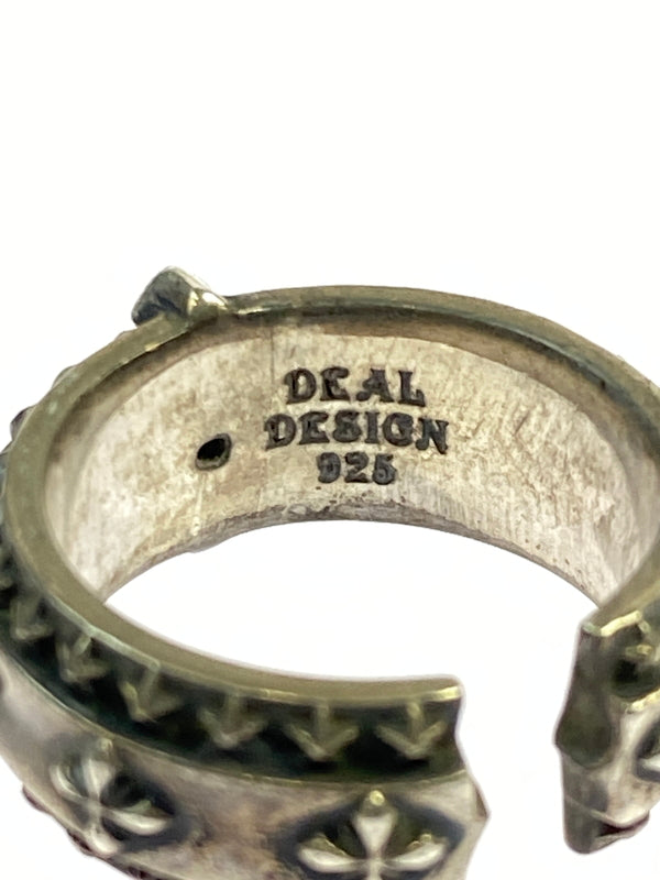 【中古品】【メンズ/レディース】 DEAL DESIGN ディールデザイン 2018 X'MAS LIMITED クリスマス リミテッド SVスパイククロスリング 925 192-260713-KS-21-min カラー：シルバー 万代Net店