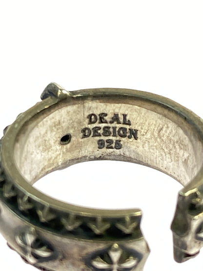 【中古品】【メンズ/レディース】 DEAL DESIGN ディールデザイン 2018 X'MAS LIMITED クリスマス リミテッド SVスパイククロスリング 925 192-260713-KS-21-min カラー：シルバー 万代Net店