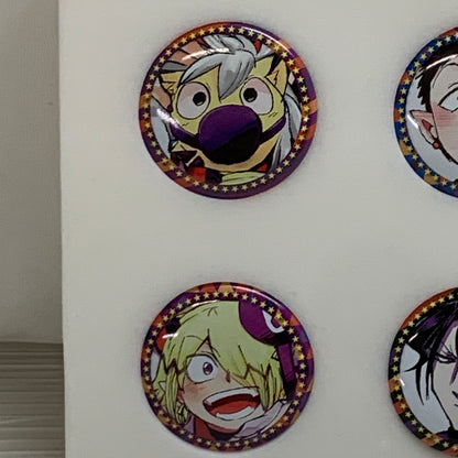 【中古品】 魔入りました！入間くん オールスター 缶バッジ 6個セット アニメ グッズ 魔入間 052-260915-em-13-min 万代Net店
