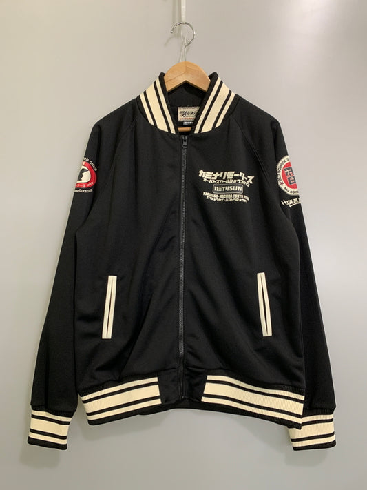 【中古品】【メンズ】 KAMINARI カミナリ ハコトラ TRACK JACKET トラックジャケット メンズ アウター カミナリモータース 145-260518-em-44-min カラー：ブラック 万代Net店