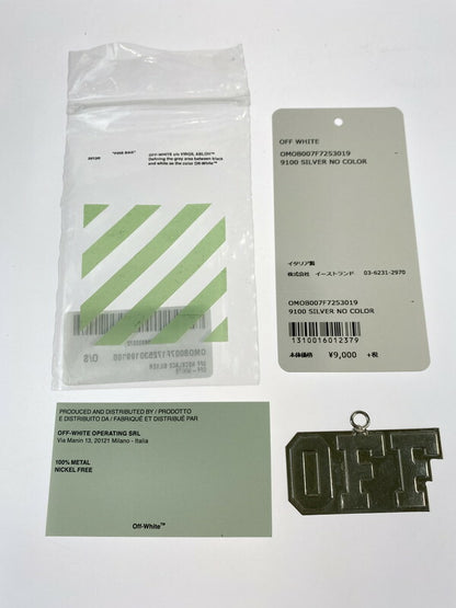 【中古品】【メンズ/レディース】 OFF WHITE オフホワイト OMOB007F7253019 OFF NECKLACE TOP ネックレストップ 192-260513-KS-02-min カラー：シルバー 万代Net店